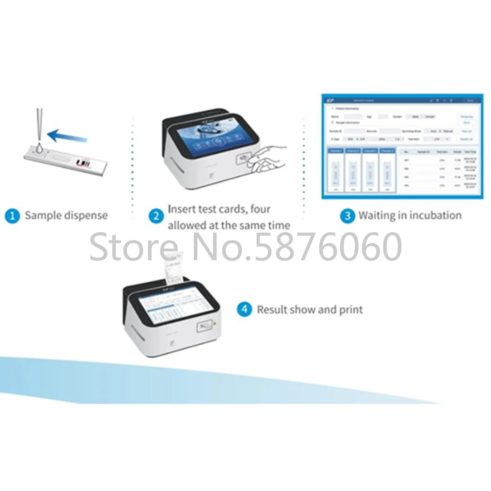 Getein HBA1C TSH HSCRP+CRP LH  CtnI D-Dimer AFP PSA 25pcs Per Box for Getein 1160 Machine