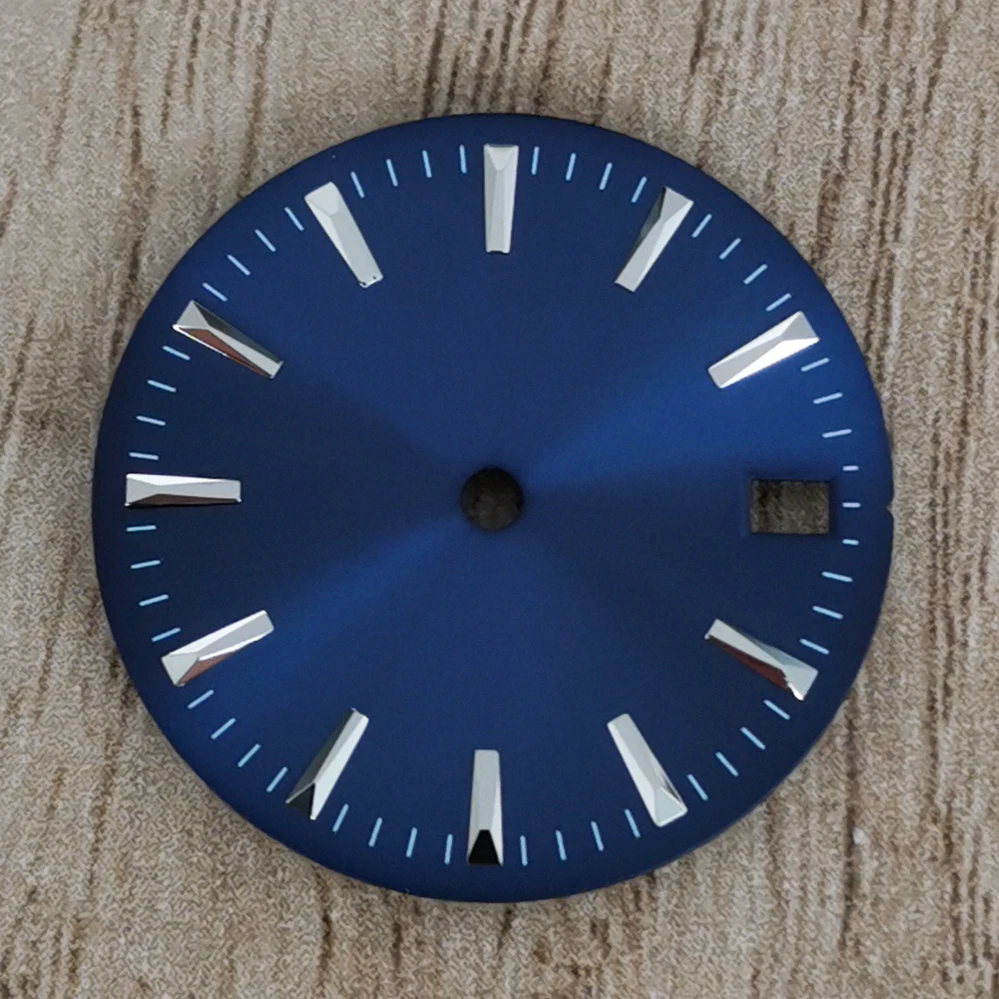 Suitable for NH35/NH36 movement dials Modified watch accessories dial Striped nail literal Sun pattern without logo Simple dial