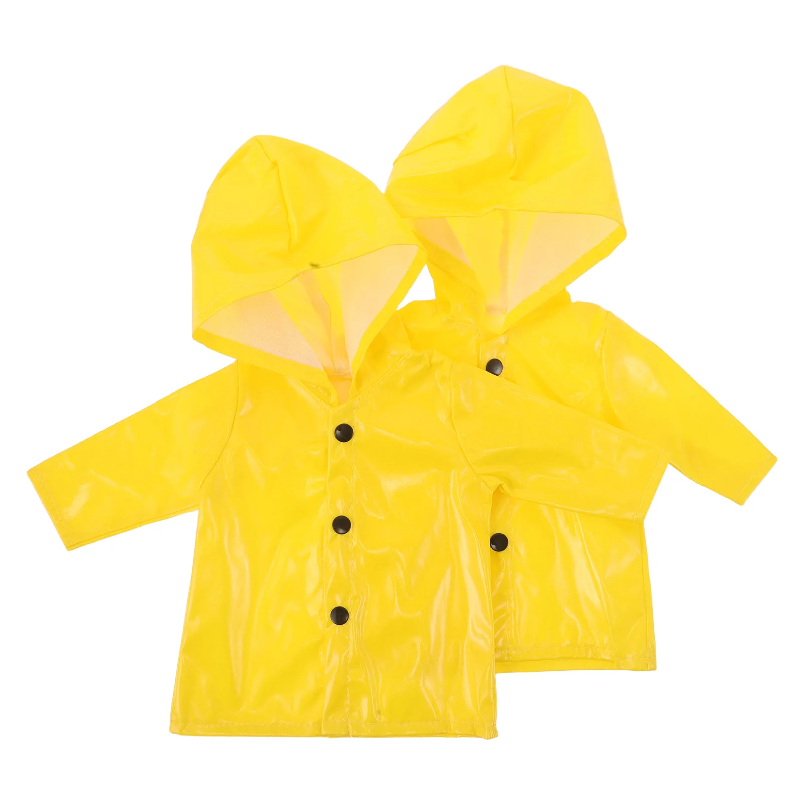 

2 Pcs Poncho Children's Raincoat Toddler Baby Cloth Clothes for Toys