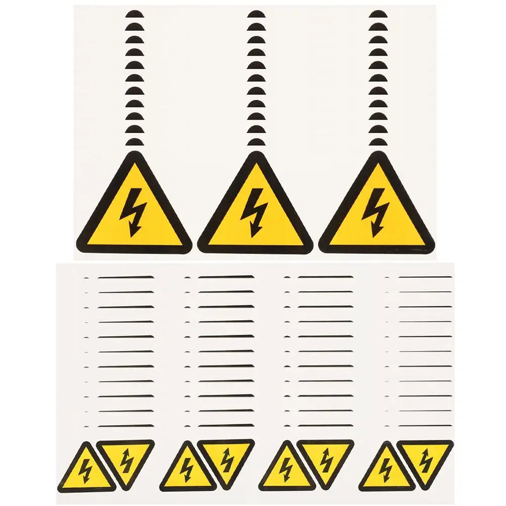 24 Pcs Warning Sign Stickers Electrical Hazard Caution High Voltage Panel Labels