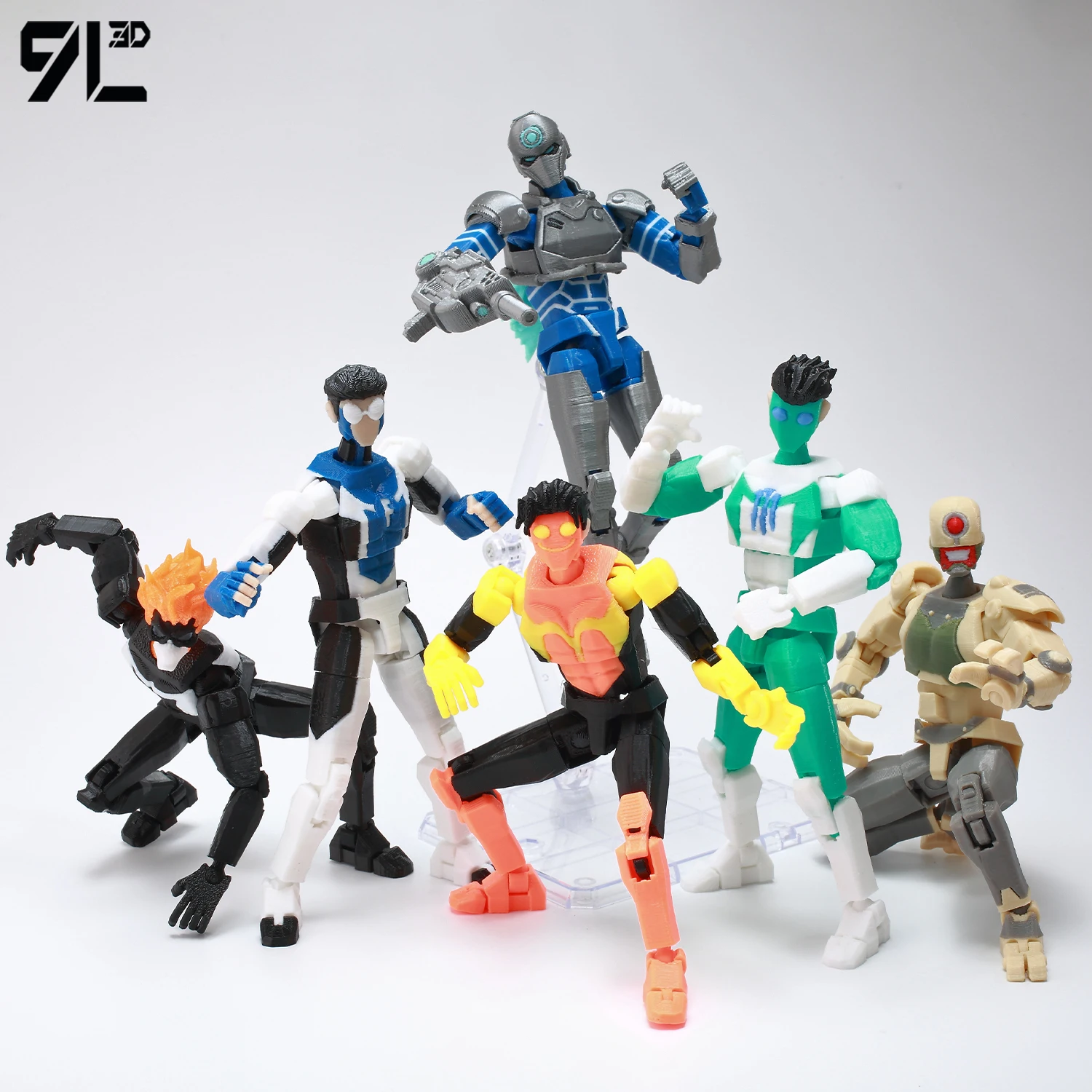 Figura de acción Lucky13 Dummy13 de 9L, estilo anime, impresa en 3D, con chaqueta tecnológica, figura de anime articulada, coleccionable, adorno de escritorio, juguetes, regalos