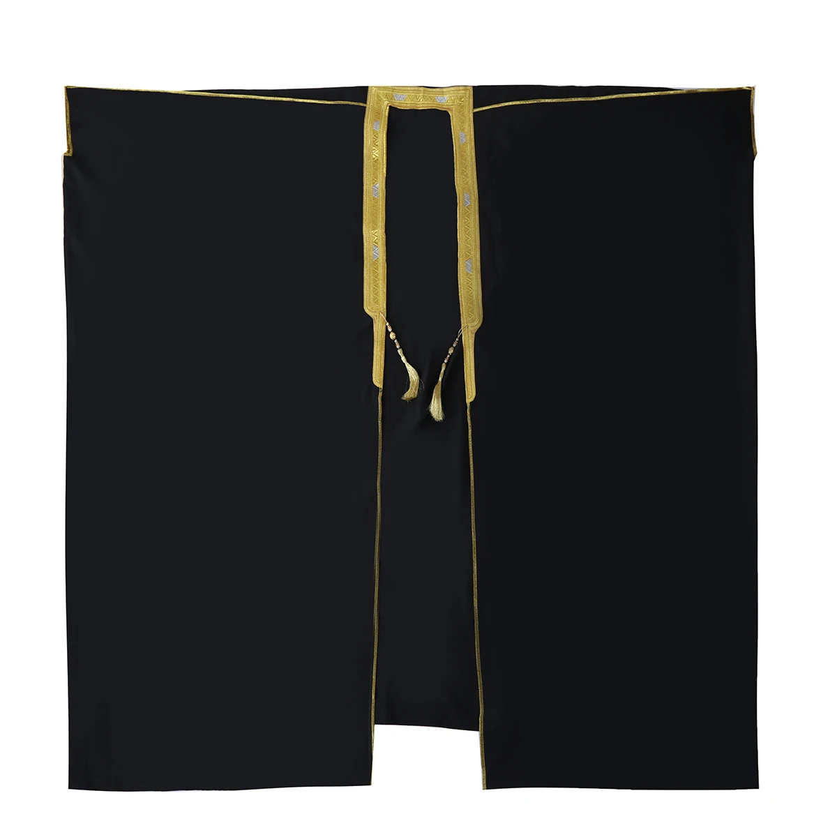 TH842 سترة رجالية مسلمة بأكمام طويلة مطرزة بطول الكاحل رداء قفطان إسلامي جوبا ثوب #3