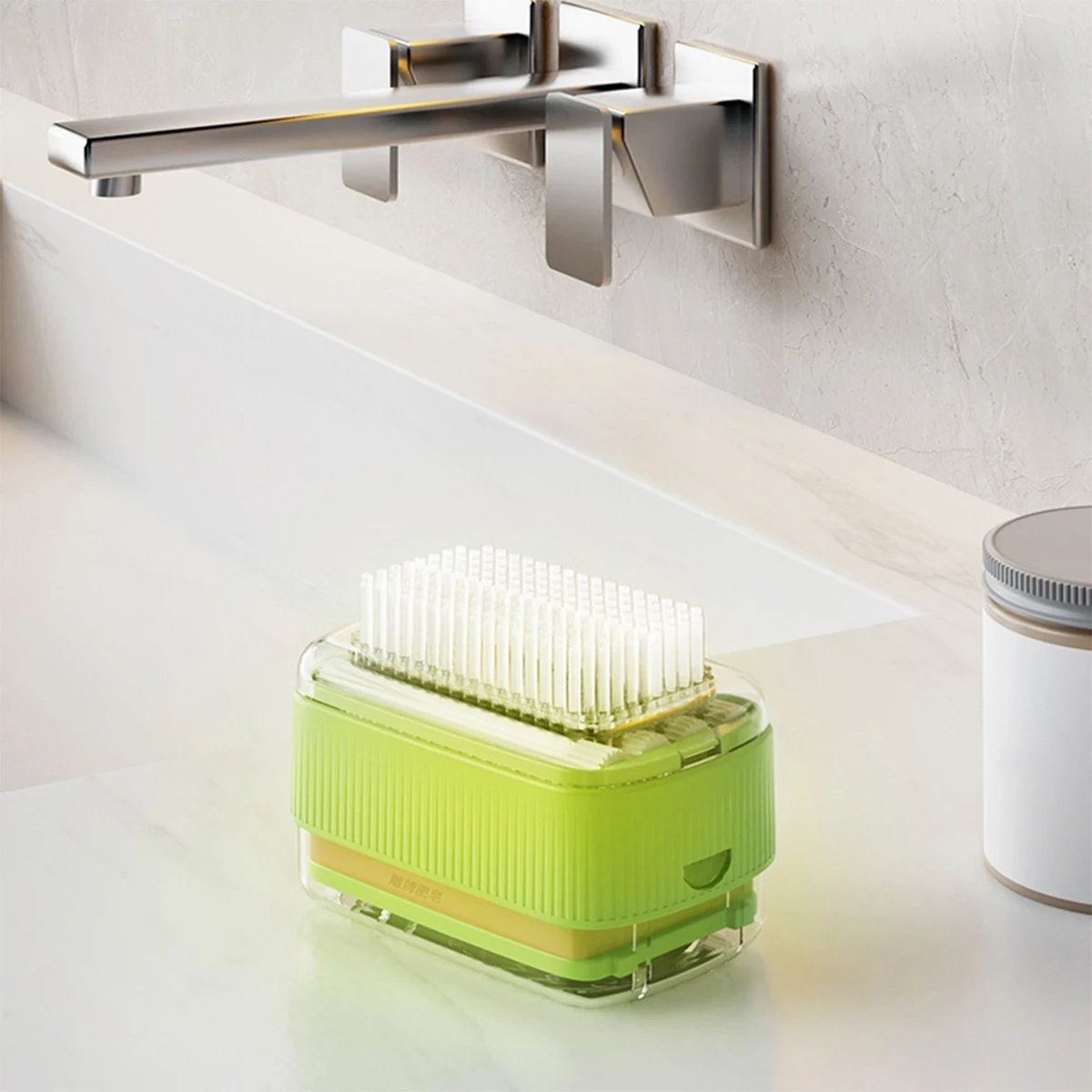 Multifunctional Soap Dish Creative Drum Laundry Brush Suitable For Bathroom Gym Kitchen And Toilet Travel Soap Drainer Box