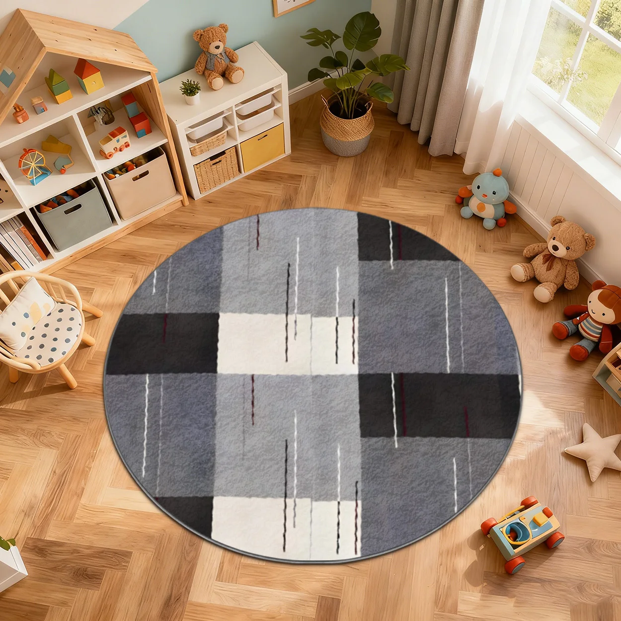 Bold Yellow Black Tiger Animal Stripes Round Washable Area Rug Non Slip Floor Mat For Wild Nature Inspired Room Decor Gift