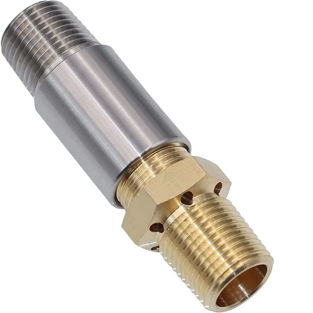 Propane Air Mixer Made of Stainless Steel with 1/2 NPT Thread for Gas Fire Tables Patio Heaters and Low Pressure Burner Setups