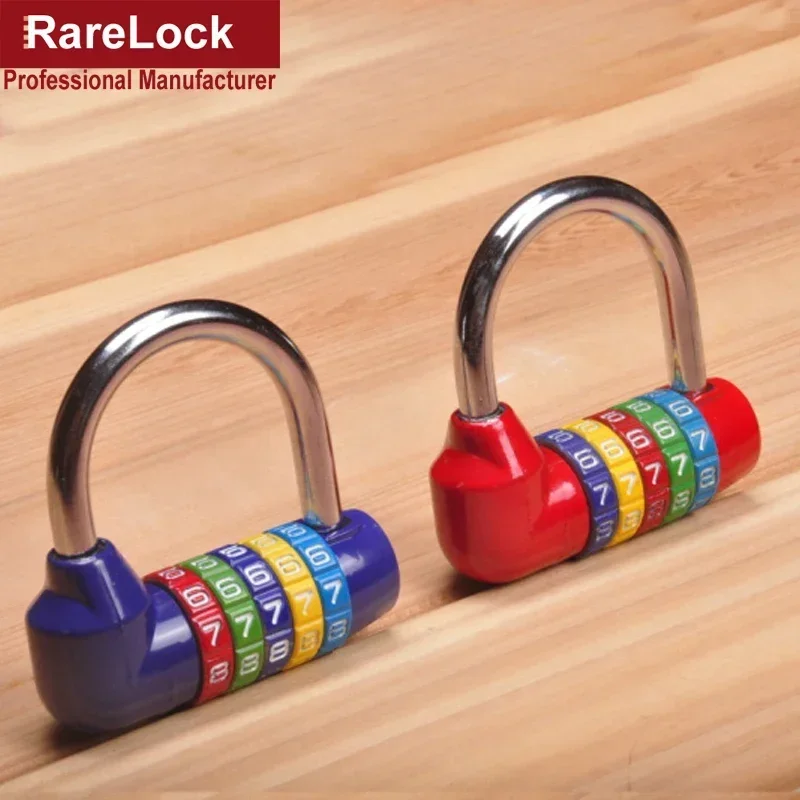 Red Combination Padlock 5 Letters Code Lock for Cabinet Suitcase Luggage Bicycle GYM Locker Rarelock ZS53 G