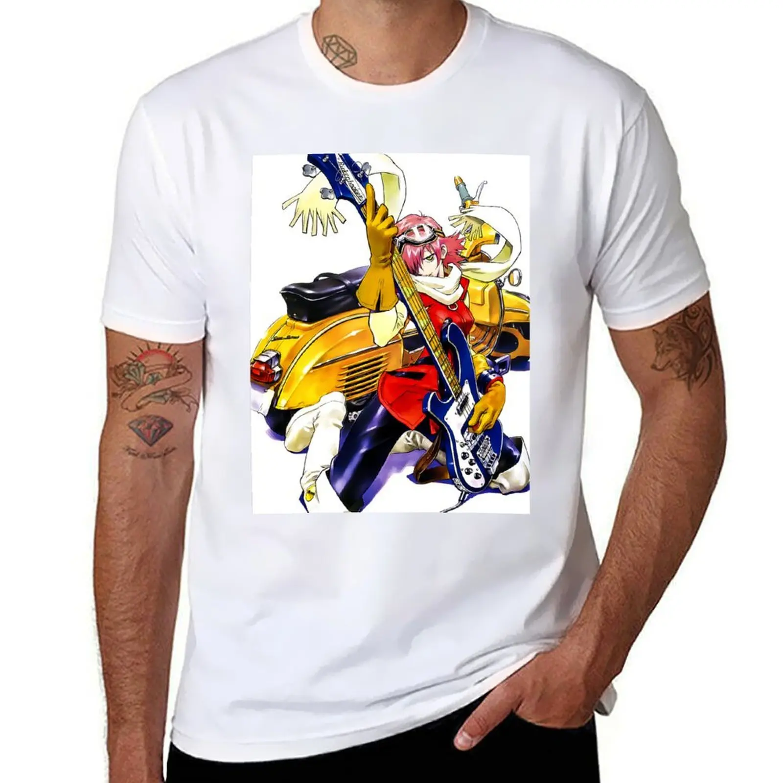 

FLCL Guitar T-Shirt t shirt man designer man t shirt designer t shirts with prints T-Shirt