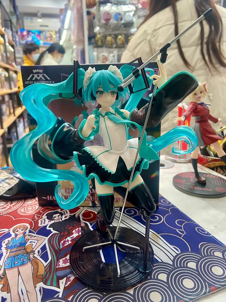 Original Amp Vocaloid Hatsune Miku Figure Miku Birthday 2023 Ver. 16th Anniversary Artist Figurine Birthday Peripheral Gift