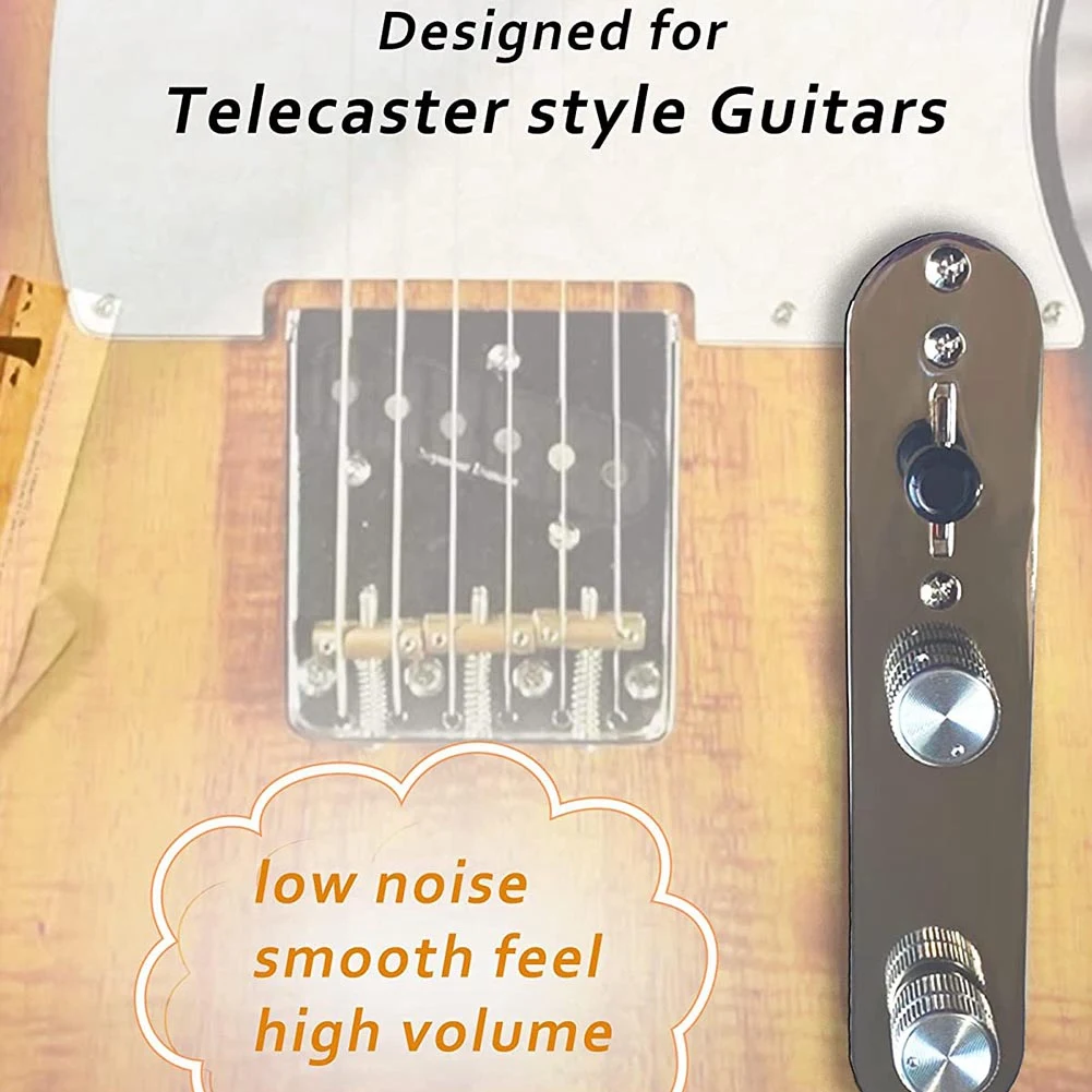 Prewired rakitan pelat kontrol gitar, terpasang 3 arah saklar pisau dorong potensiometer sangat baik Pot CTS tombol kecepatan XQ