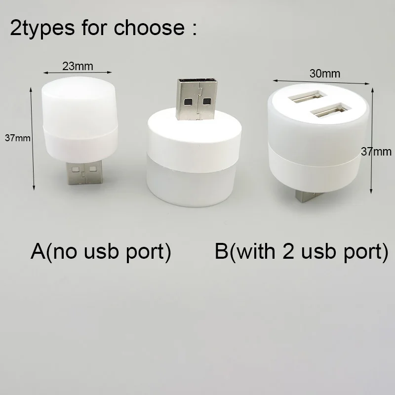 white warm Small Book Reading Lamps LED USB 5v Plug Mini Night Light Computer Power bank Charging Eye Protection Desk Lighting