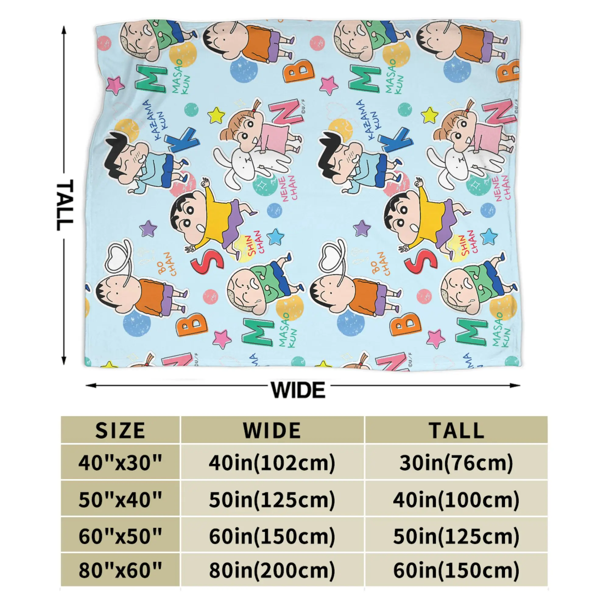 تلوين شين تشان الفانيلا بطانية ساتو ماساو نيني تورو بوشان مضحك رمي بطانية للمنزل فندق أريكة 200x150 سنتيمتر المفارش #4