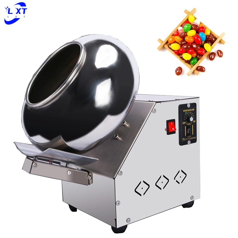 Desktop Food Grade Heating Small Chocolate Peanut Sugar Coating Machine