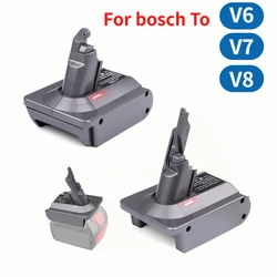 V6 V7 V8 Battery Adapter for Dyson Adapter for Bosch 18V Lithium Battery Convert To Converter for Dyson Animal Vacuum Cleaner