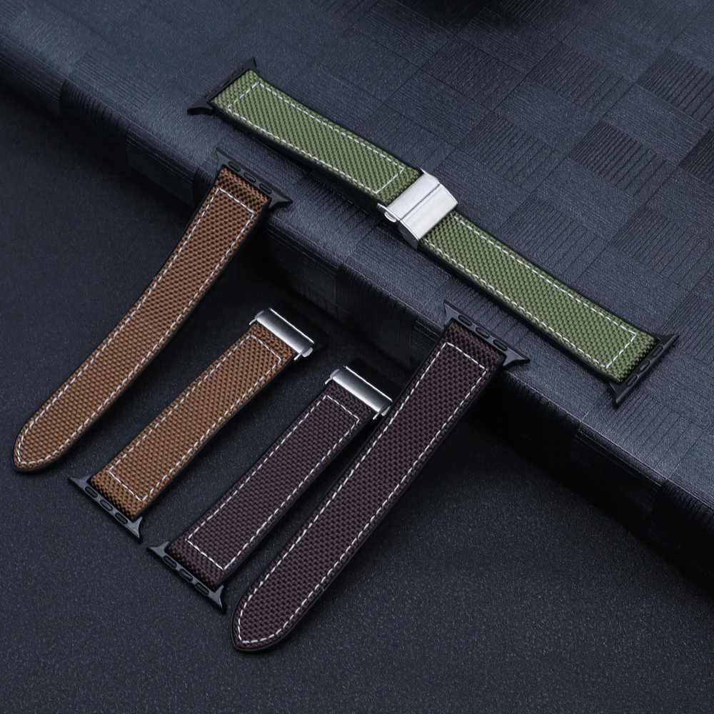 Cinturino in Silicone per Apple Watch Ultra Band 49mm 44mm 45mm 42 46mm 41mm 40mm bracciale ibrido intrecciato serie iWatch 10 9 8 7