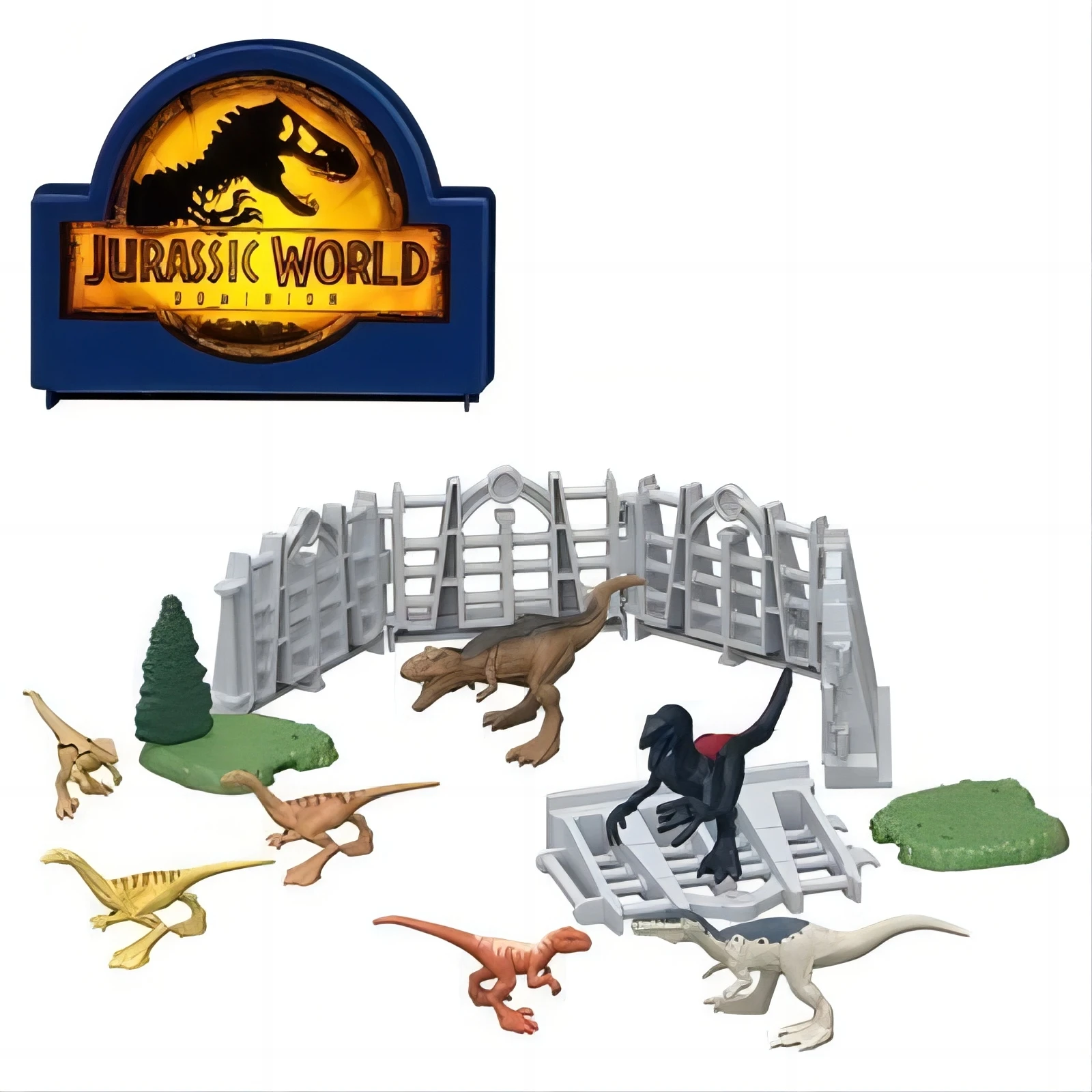 Jurassic World Dominion Minis ON-THE-GO Dinosaur Danger Set 15Pcs Set 31Pcs set Rich Scene Educational Toy for Children Gift