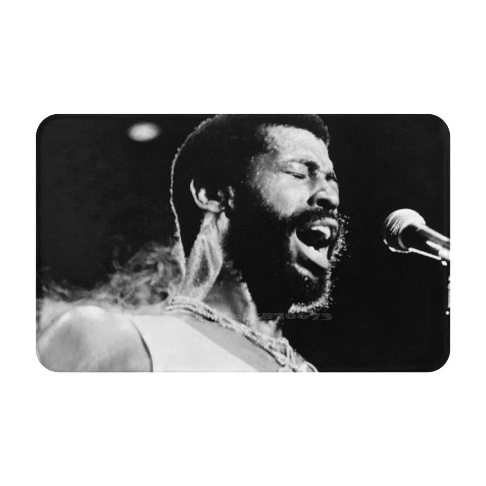 Pendergrass 3D Soft Non-Slip Mat Rug Carpet Foot Pad Teddyp Teddy Pendergrass Singer Soul Music Love Black Turn Off Lights