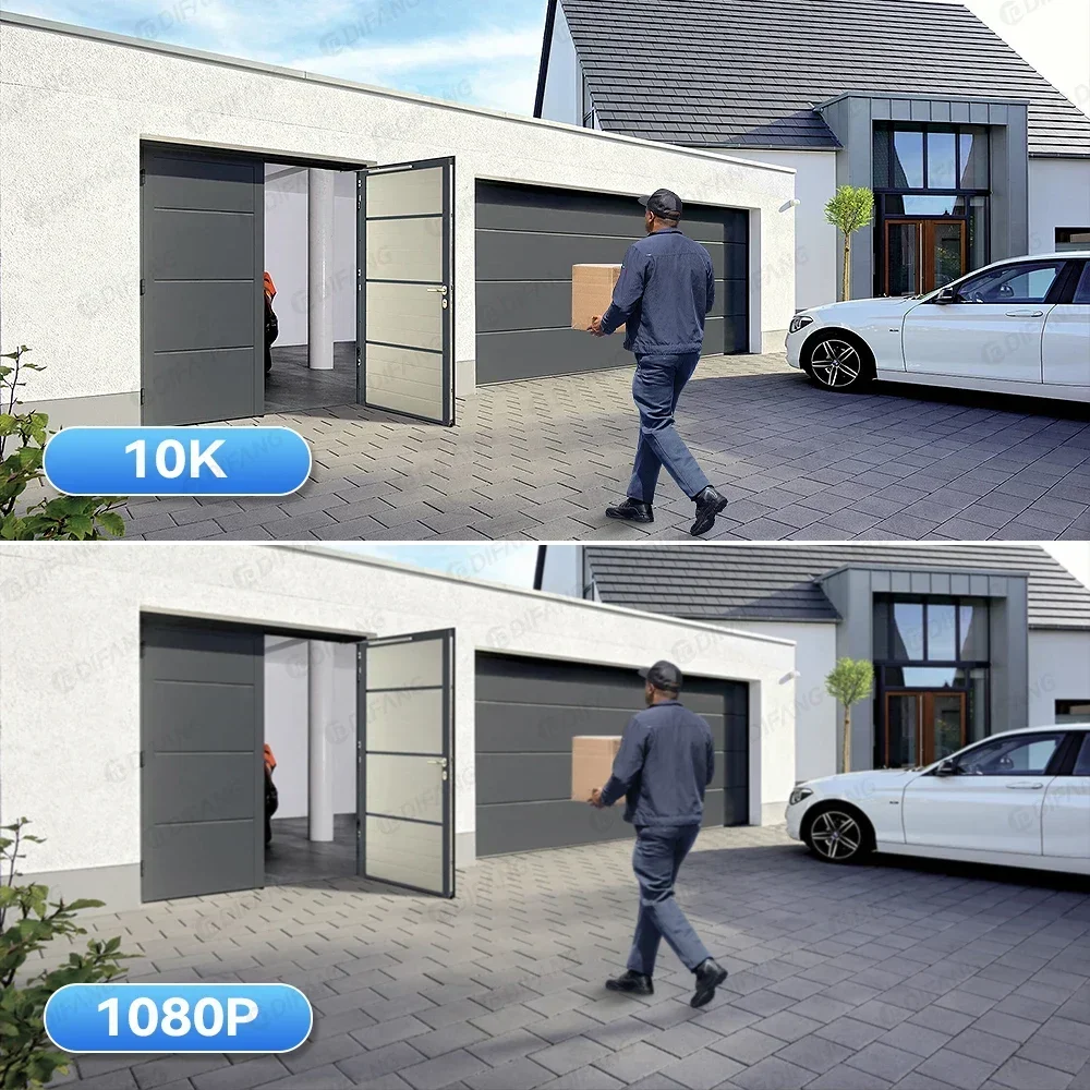 10K Ochrona bezpieczeństwa WiFi6 Kamera zewnętrzna Cztery ekran 20MP CCTV Zewnętrzna kamera IP 10X Zoom 8K 15MP Kamera monitorująca wideo