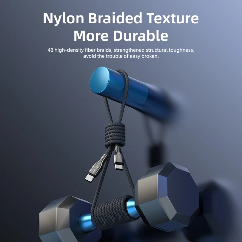 VYVYLABS Type C to Type C Cable Data Line Fast Charger Cable Data Charger For Apple iPhone 15 Pro Max iPad Huawei Samsung