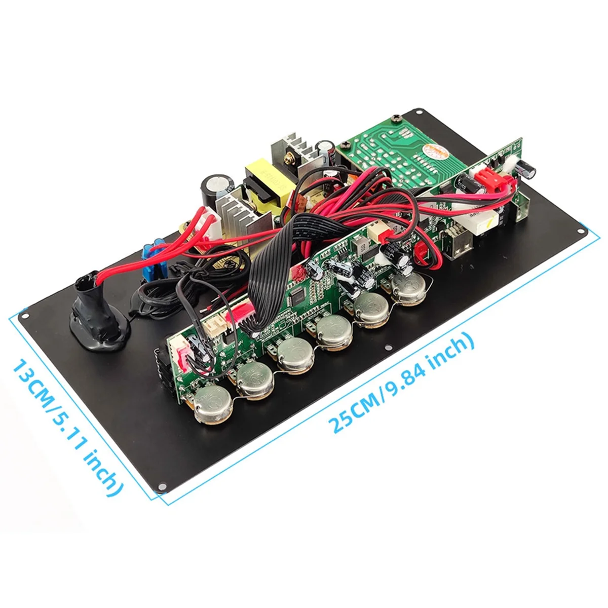 12V 100W Bluetooth Amplifier Board Square Dance Speaker Amplifier Support AUX TF-Card U-Disk Recording 6-12Inch Speaker