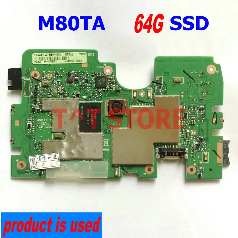 

USED for Asus VivoTab Note 8 M80TA motherboard main board 32GB 64GB SSD test well free shipping