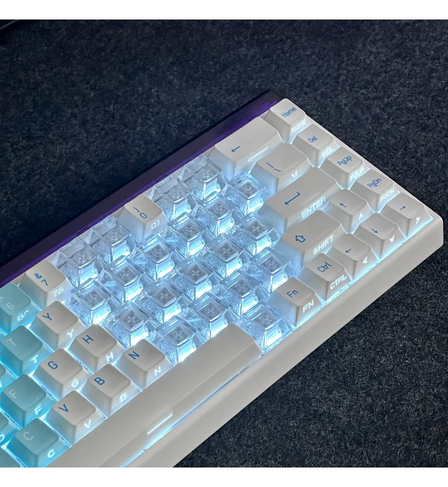 Hawaii side engraved double-spell butterfly keycap original heat sublimation PBT adaptation Maicong ATK bee Meijia lion