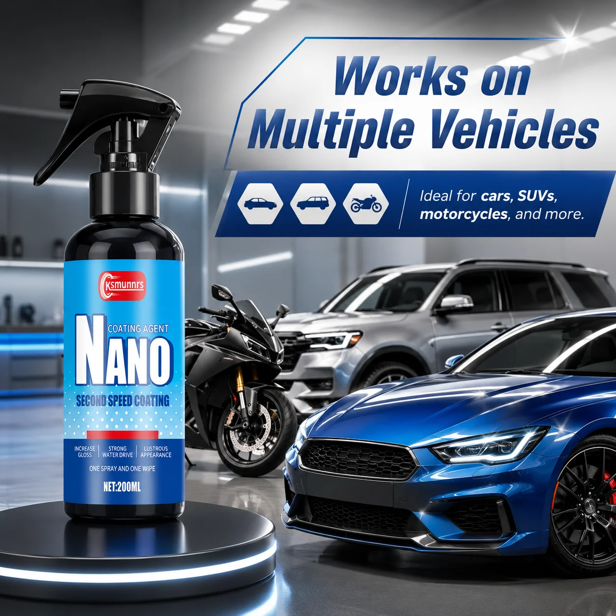 New Ultimate nano ceramic coating spraying, automotive paint protection, and hydrophobic glass coating water repellent