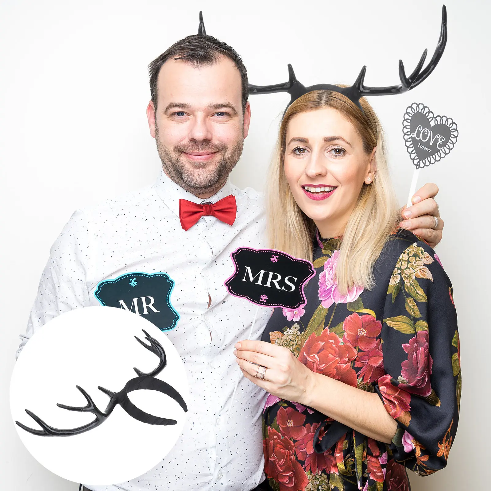 

Headband Antler Hairbands For Women Girls Elk Horn Headpiece Durable Party Costume Accessory Christmas