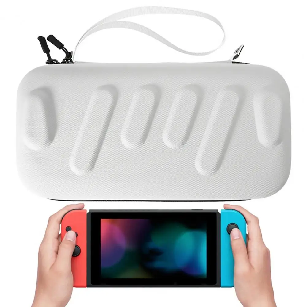 더블 지퍼가 달린 게임 콘솔 여행용 가방 대용량 운반 케이스 스위치/스위치 OLED용 긁힘 방지 보관 가방