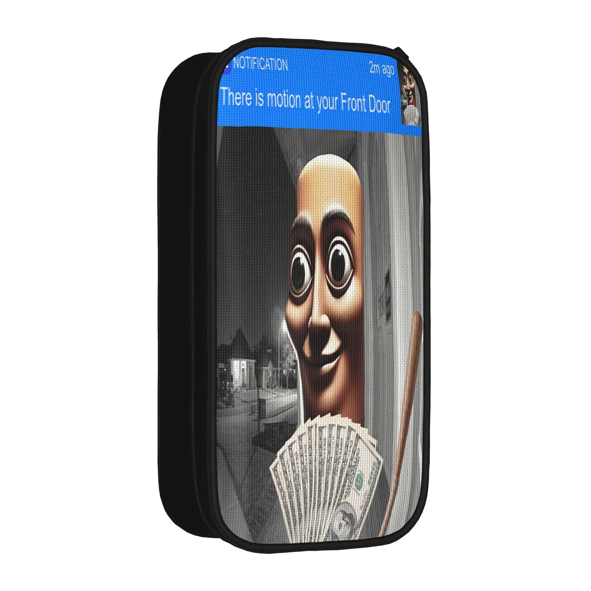 There is Motion at Your Front Door Tung Tung Tung Sahur Meme Pencil Case Boy Aesthetic Pencil Pouch Custom School Pencil Cases