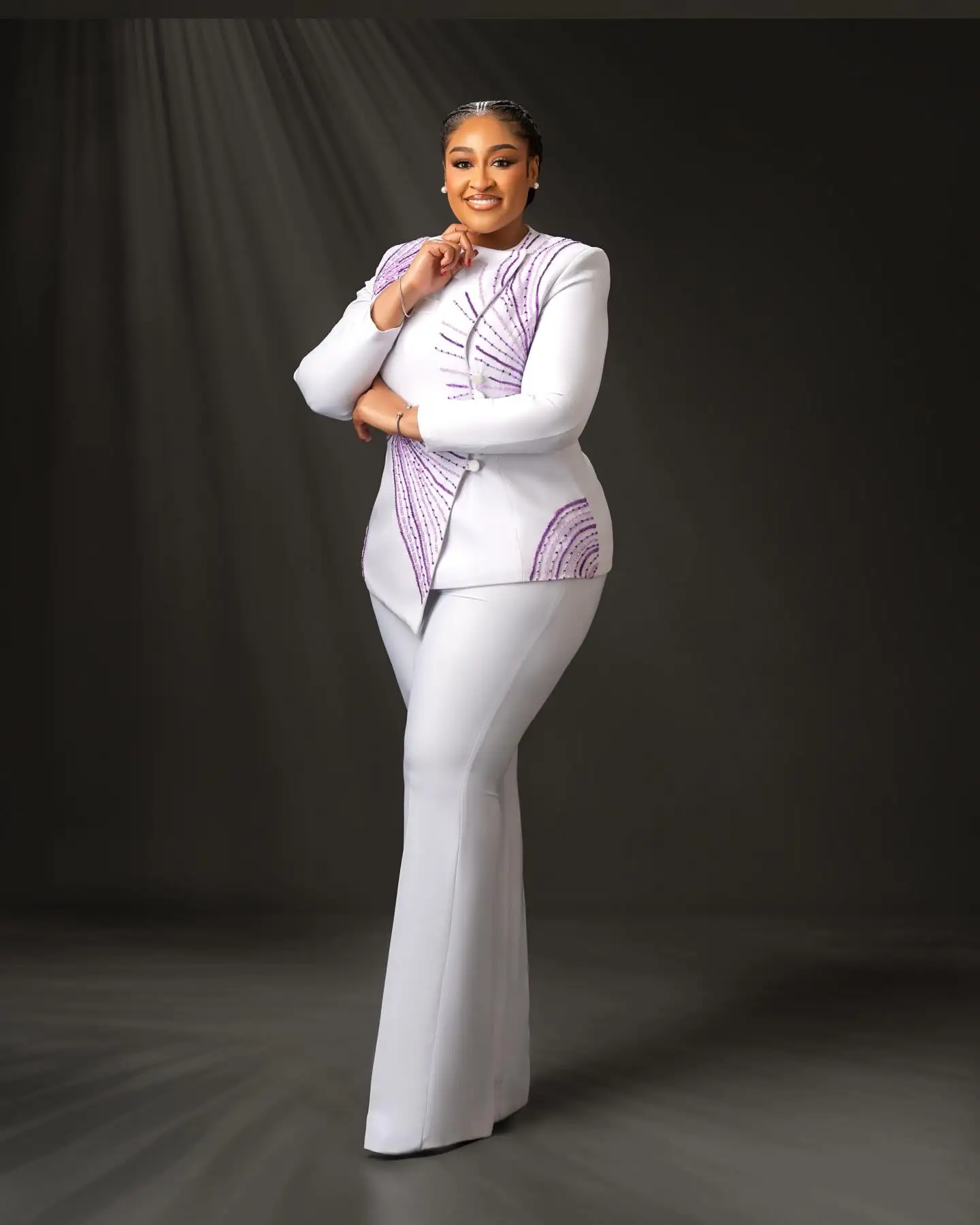 

Spring White Women Suit Set 2 Pcs Blazer+Pants Trousers Crystals Customized Formal Office Wedding Tuxedos Coat Prom Jacket