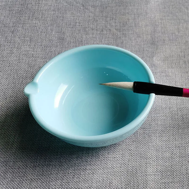 Multifunctional Ink Dish Ink Plate Brush Rest With Lid For Chinese Calligraphy And Sumi-e Painting