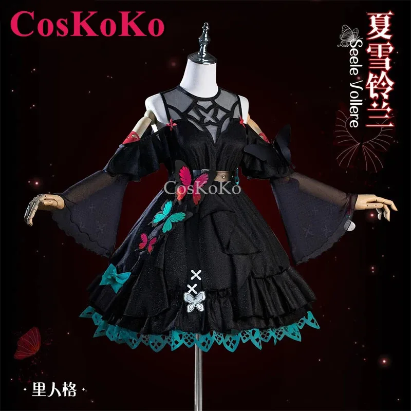 

CosKoKo Seele Vollerei Cosplay Costumes Game Honkai Impact 3 Inner Personality Sweet Dress Halloween Party Role Play Clothing
