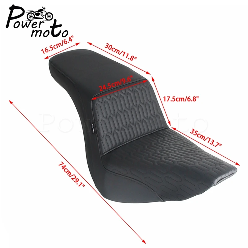 Two Up Motorcycle Driver Passenger Seat For Harley Softail Low Rider ST FXLRST FXLRS 22-24 Low Rider FXLR Sport Glide FLSB 18-21