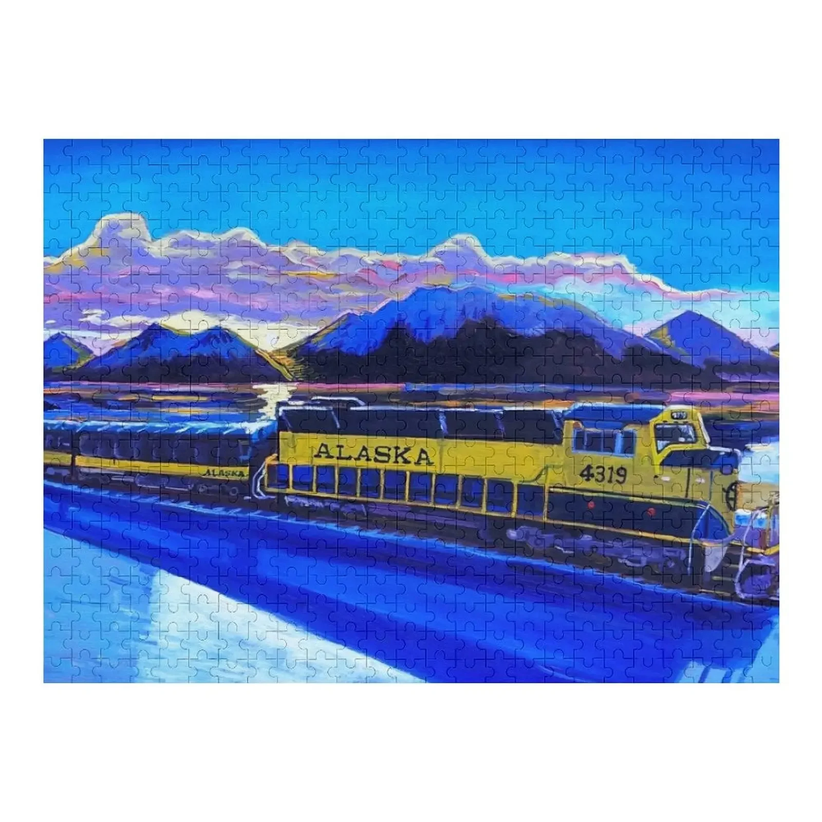 

Alaska Railroad Train Jigsaw Puzzle Baby Toy Novel Toys For Children 2022 Wooden Boxes Puzzle