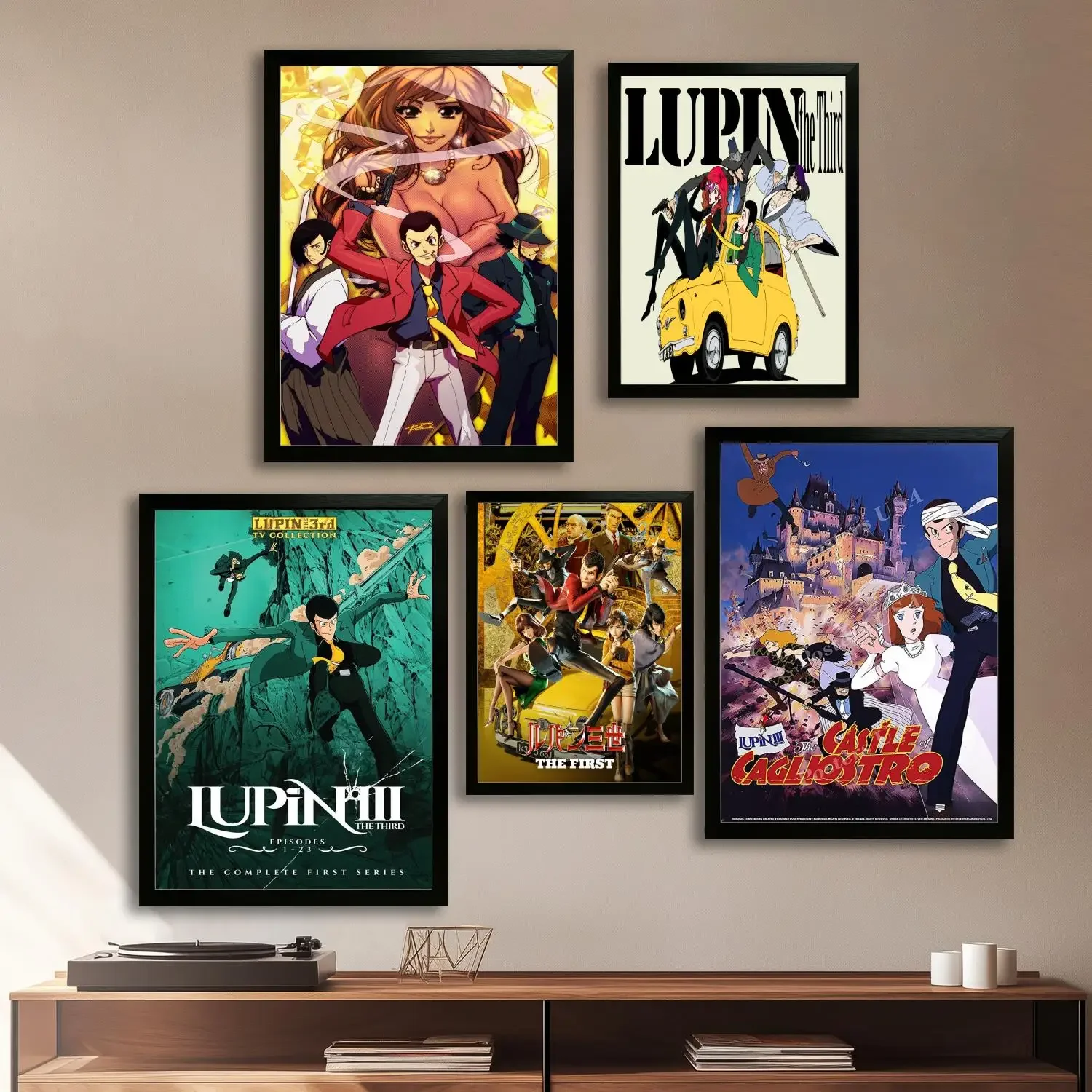 fujiko mine lupin iii cartoon Canvas Art Poster and Wall Art, Picture Print, Modern Family Bedroom Decor,Decorative painting