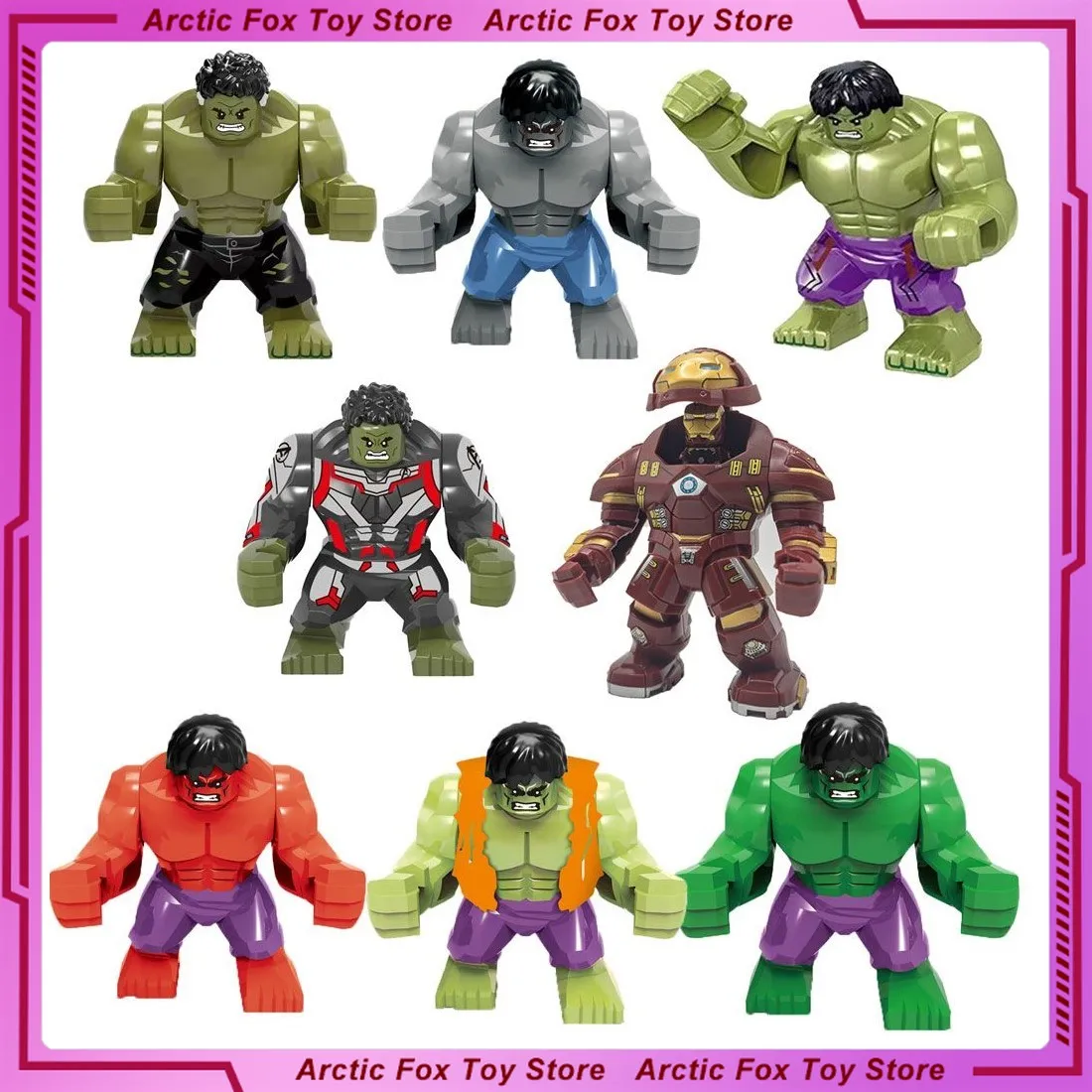 

Фигурка Marvel Anime Hulk Hulkbuster, периферийная модель из ПВХ, конструктор, украшение для рабочего стола, подарки на день рождения для детей, игрушки