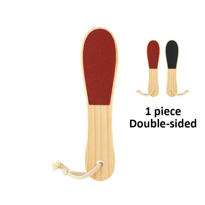 Bimsstein Holz Griff doppelseitige Fuß Bord Datei Abgestorbene Haut Schwielen Fuß Grinder Pediküre Werkzeug Fuß Haut Reiben Fuß Bord