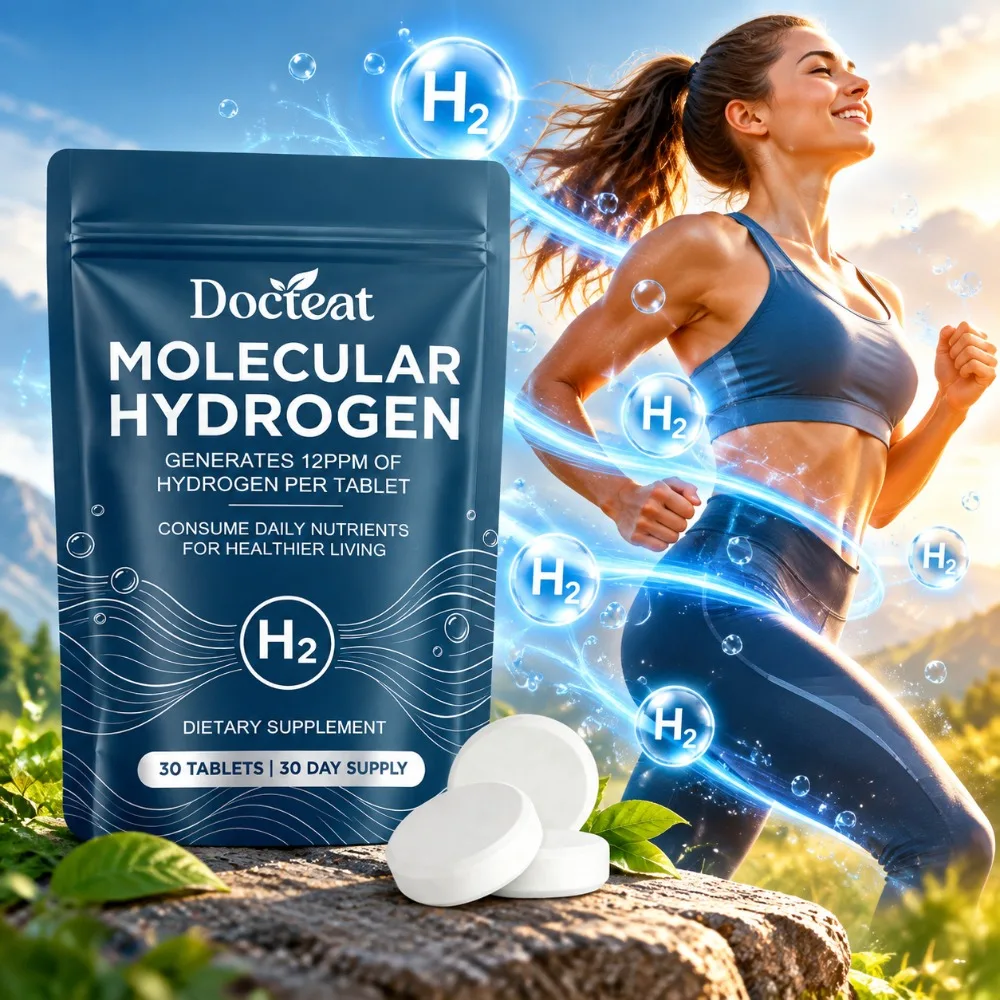 Molecular Hydrogen Tablets for Boosting Energy & Relieving Fatigue Support Athletic Performance & Recovery with Magnesium 30 Ct