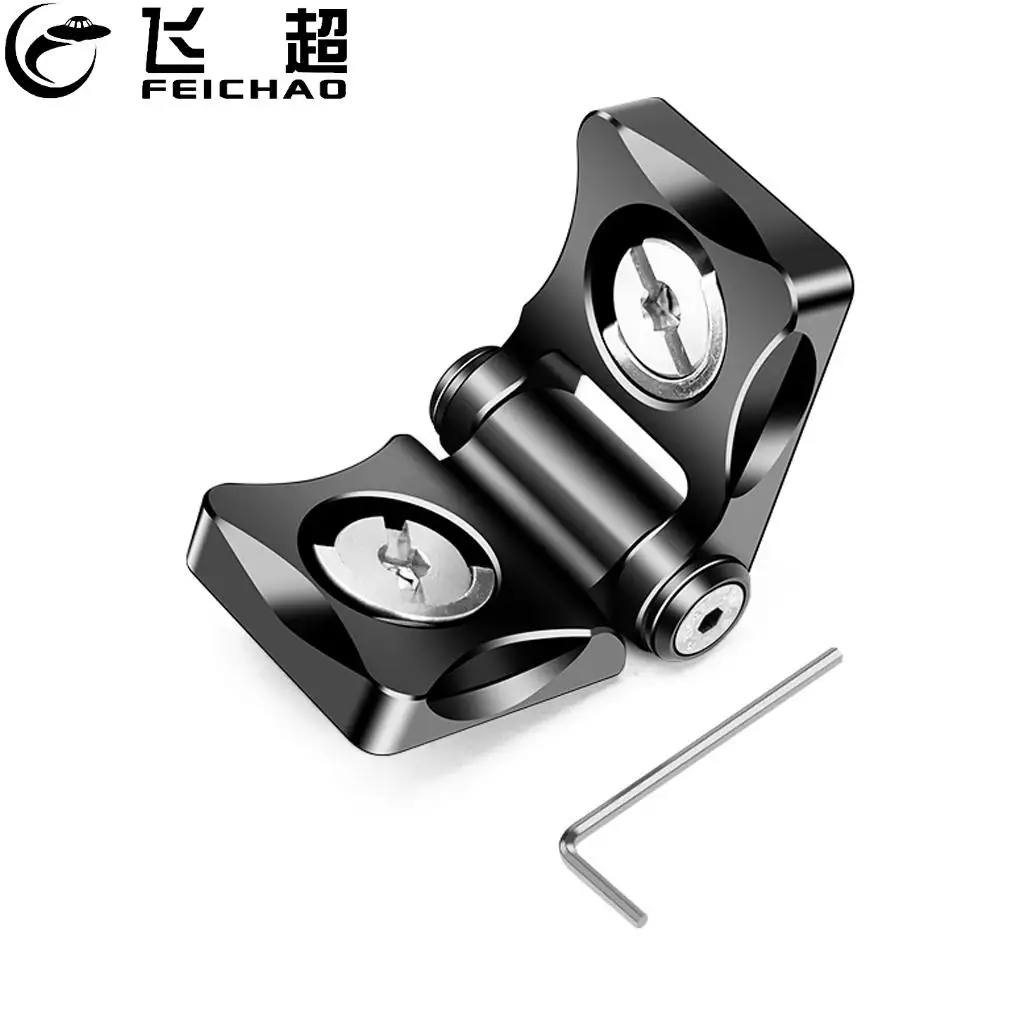 FEICHAO Folding L Plate Arri Positioning Right-Angle Adapter for DJI SDR Transmitter Bracket for Monitor Mount V-mounting Plate