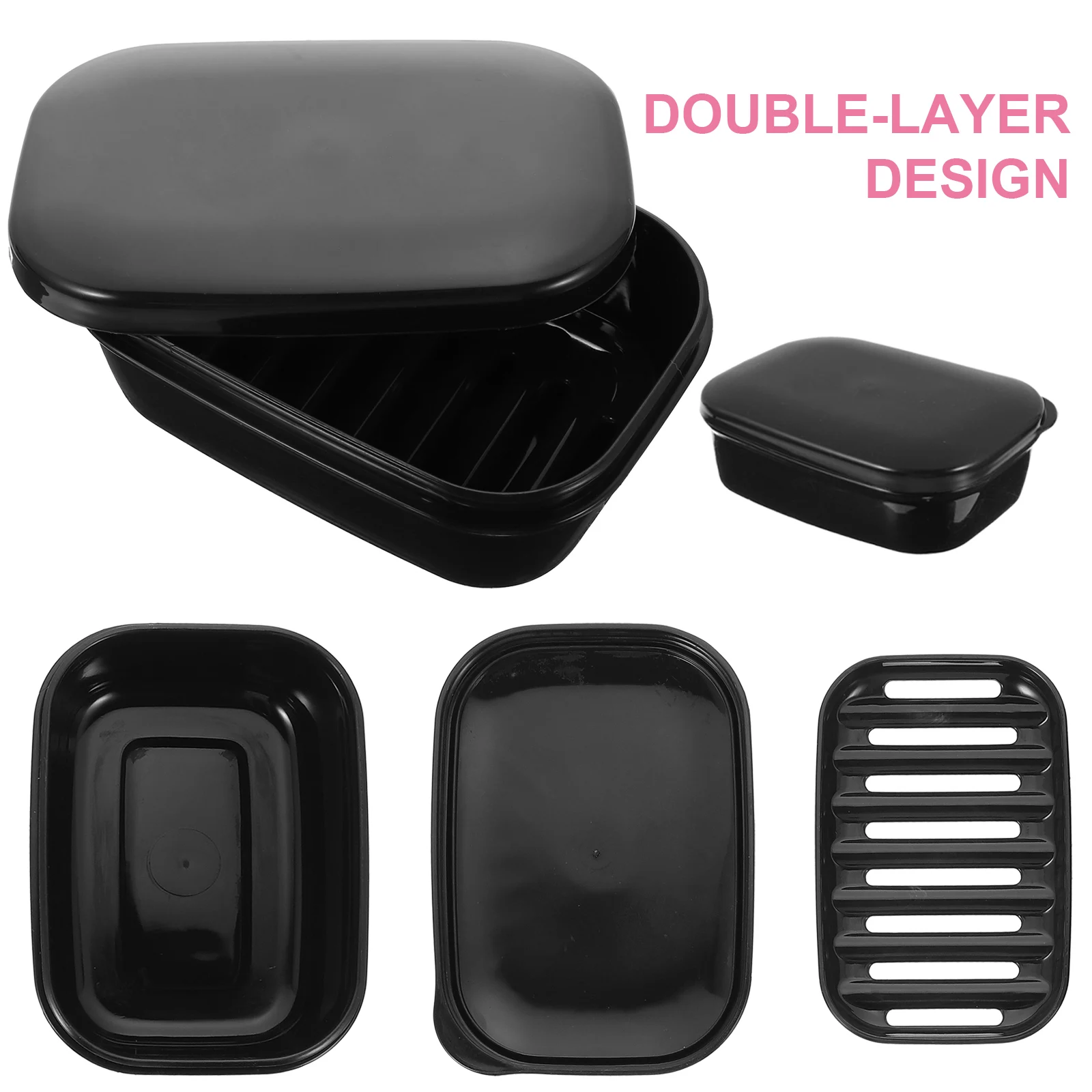 

4pcs Plastic Box Travel Container Waterproof Storage Holder Outdoor Home Use Portable Case Organizers Holders Simple