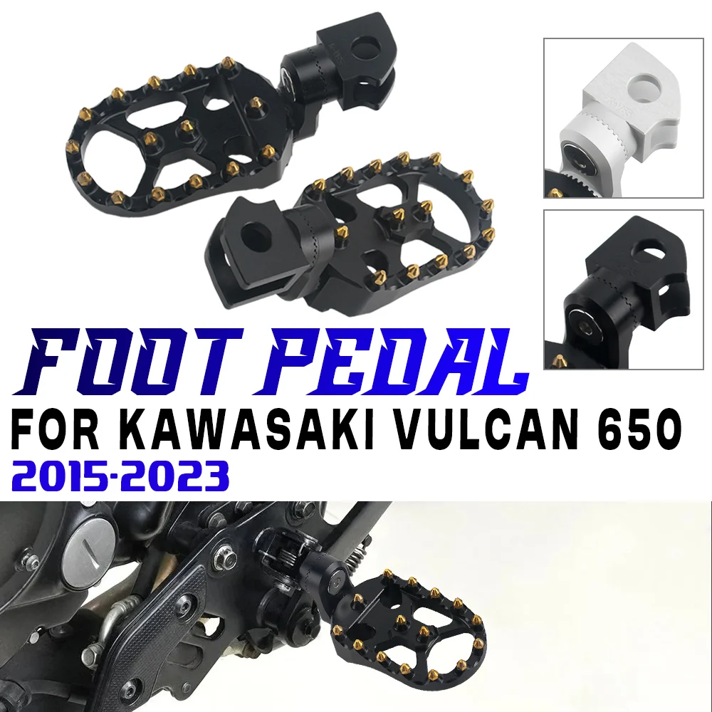 

Аксессуары для мотоциклов для KAWASAKI VULCAN 650 Vulcan 650, передние подножки, регулируемые подножки для водителя, вращающиеся подставки для ног, педали