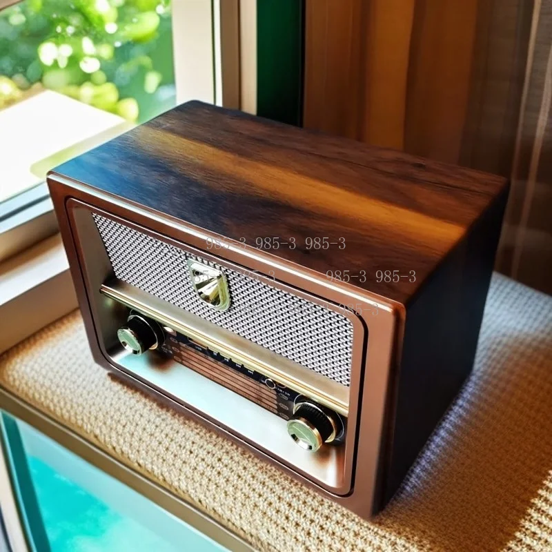 Retro Vintage Radio, FM MW SW Receiver, Bluetooth Speaker TF Card Play Portable Audio