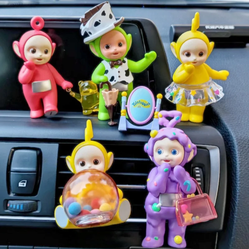 

Новинка, игрушки серии Teletubbies, освежитель воздуха для автомобиля, подвижная настольная модель, игрушка, орнамент, коллекционный декор, праздник, подарок на день рождения