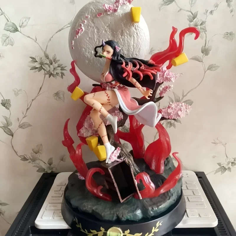 Hot Sale 31cm Gk Demon Slayer Anime Figure Kamado Nezuko Action Figurines Collectible Model Statue Toys For Child Birthday Gifts