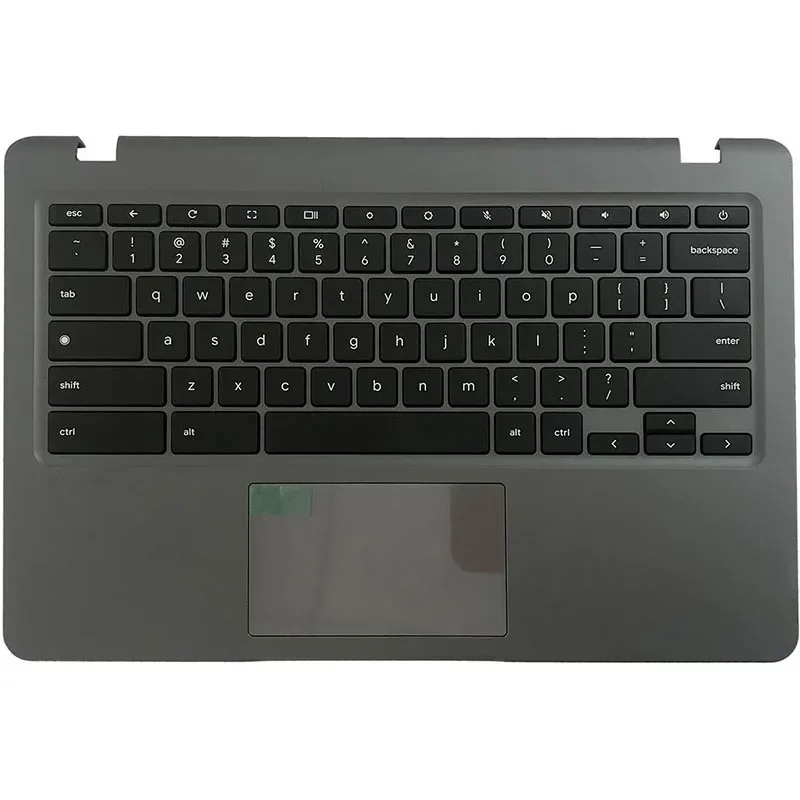 غطاء علوي علوي بديل للكمبيوتر المحمول Palmrest غير بإضاءة خلفية للوحة المفاتيح الأمريكية جزء تجميع لوحة اللمس لينوفو 14e Chromebook Gen3
