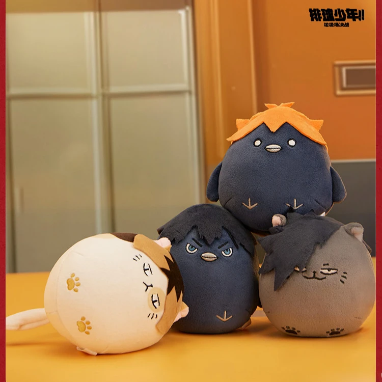 

Anime Haikyuu!! Shoyo Hinata Tobio Kageyama Cosplay Stuffed Toys Cartoon Fluffy Q Version Dango Soft Mascot Ornament Accessory