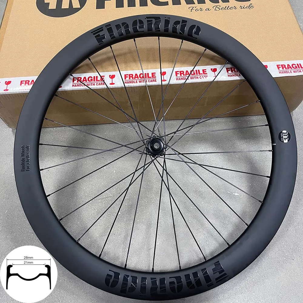 AliExpress FineRide Road Bike Carbon Wheelset 700C Disc Brake 35/45/55mm 36T Ratchet Quick Response Gravel Wheelset Comfortable Bicycle Disk Wheels