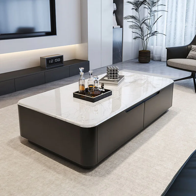 Modern Storage Side Table Living Room Designer Luxury Drawers Moving Writing Coffee Table Dinner Kaffee Tische Trendy Furniture