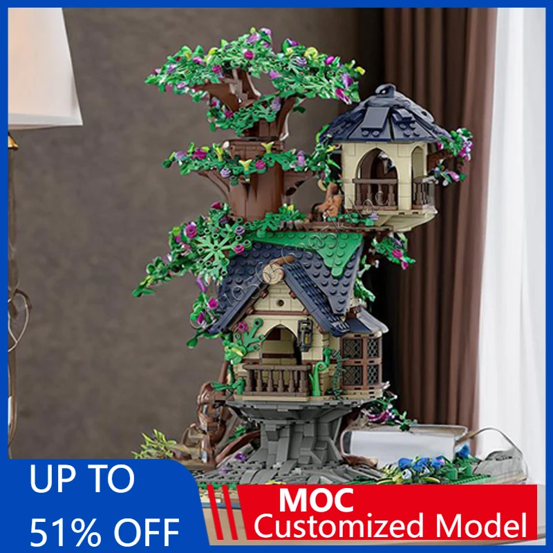 

1507 PCS MOC Creative City Street View Modular Little Tree House Model Architecture Building Block Kids Assembly Bricks Toy Gift