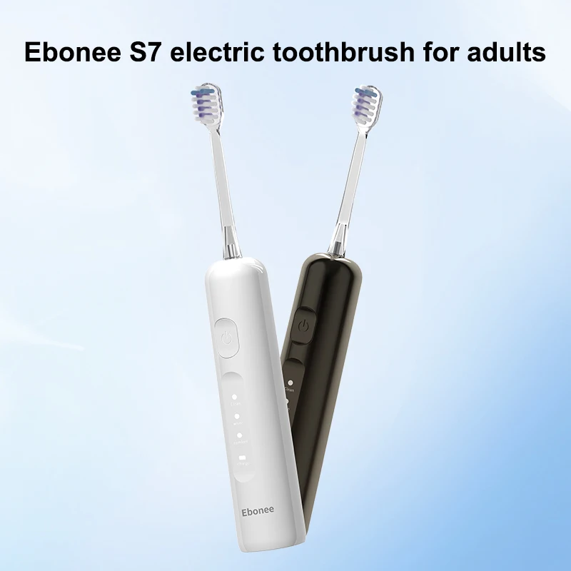 

Ebonee S7 подметальная электрическая зубная щетка для взрослых мужчин и женщин, полностью автоматическая интеллектуальная звуковая волна, мягкие волосы